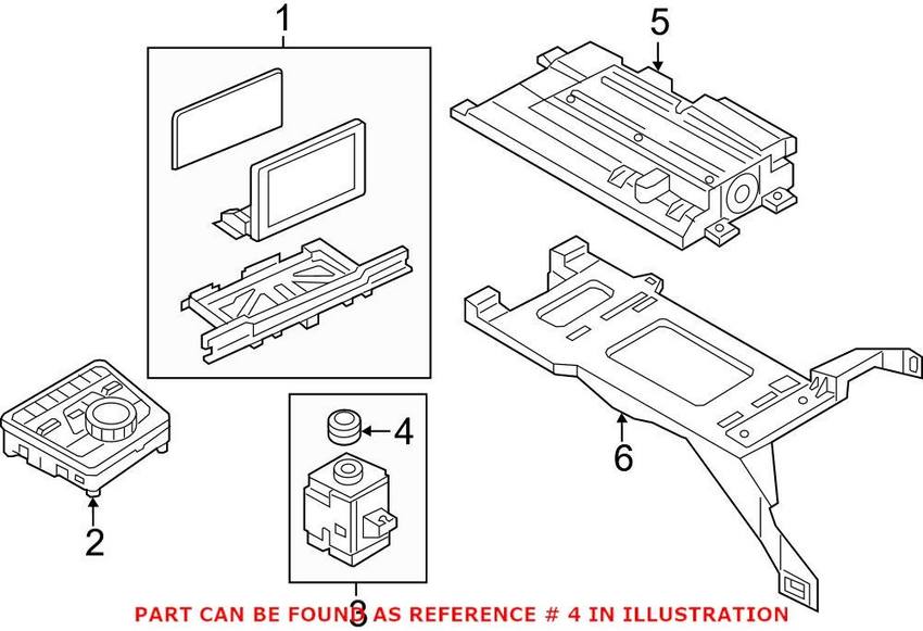 Audi Radio Knob 8W0919070